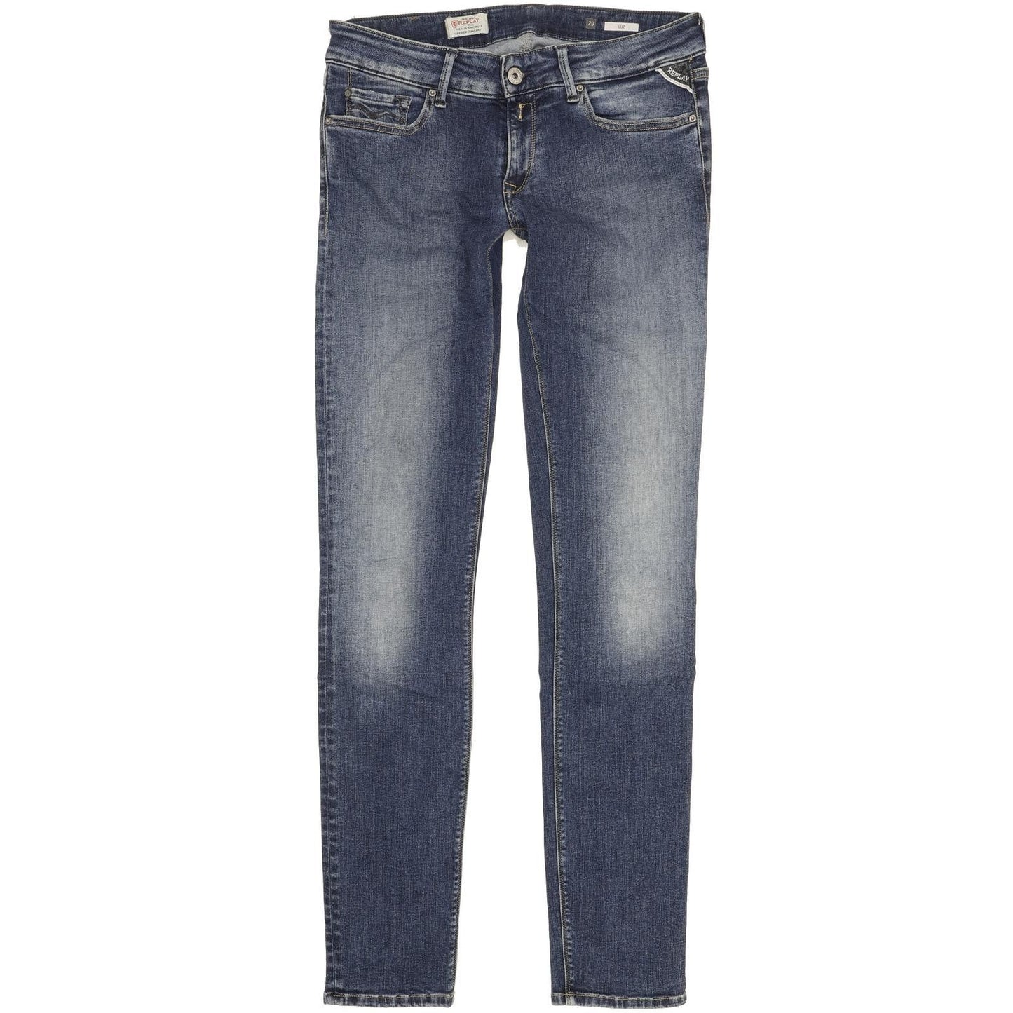 Replay Luz Women Blue Skinny Slim Stretch Jeans W29 L33