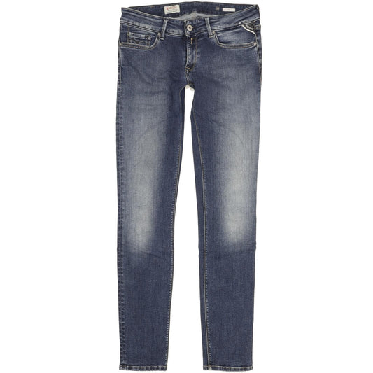 Replay Luz Women Blue Skinny Slim Stretch Jeans W29 L33