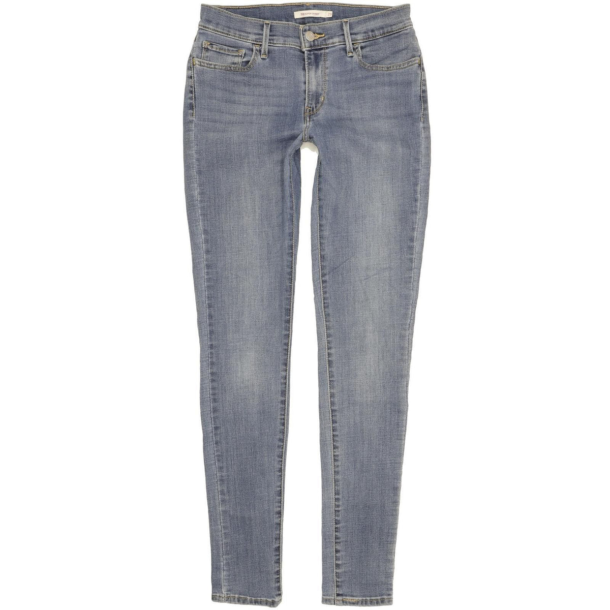 Levi's 710 Super Women Blue Skinny Slim Stretch Jeans W29 L31