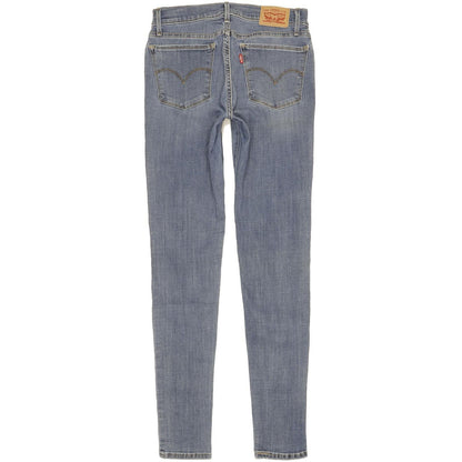 Levi's 710 Super Women Blue Skinny Slim Stretch Jeans W29 L31