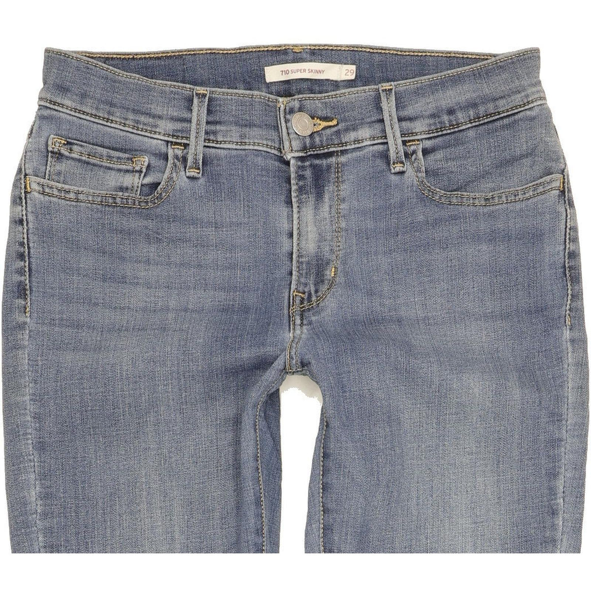 Levi's 710 Super Women Blue Skinny Slim Stretch Jeans W29 L31