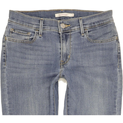 Levi's 710 Super Women Blue Skinny Slim Stretch Jeans W29 L31