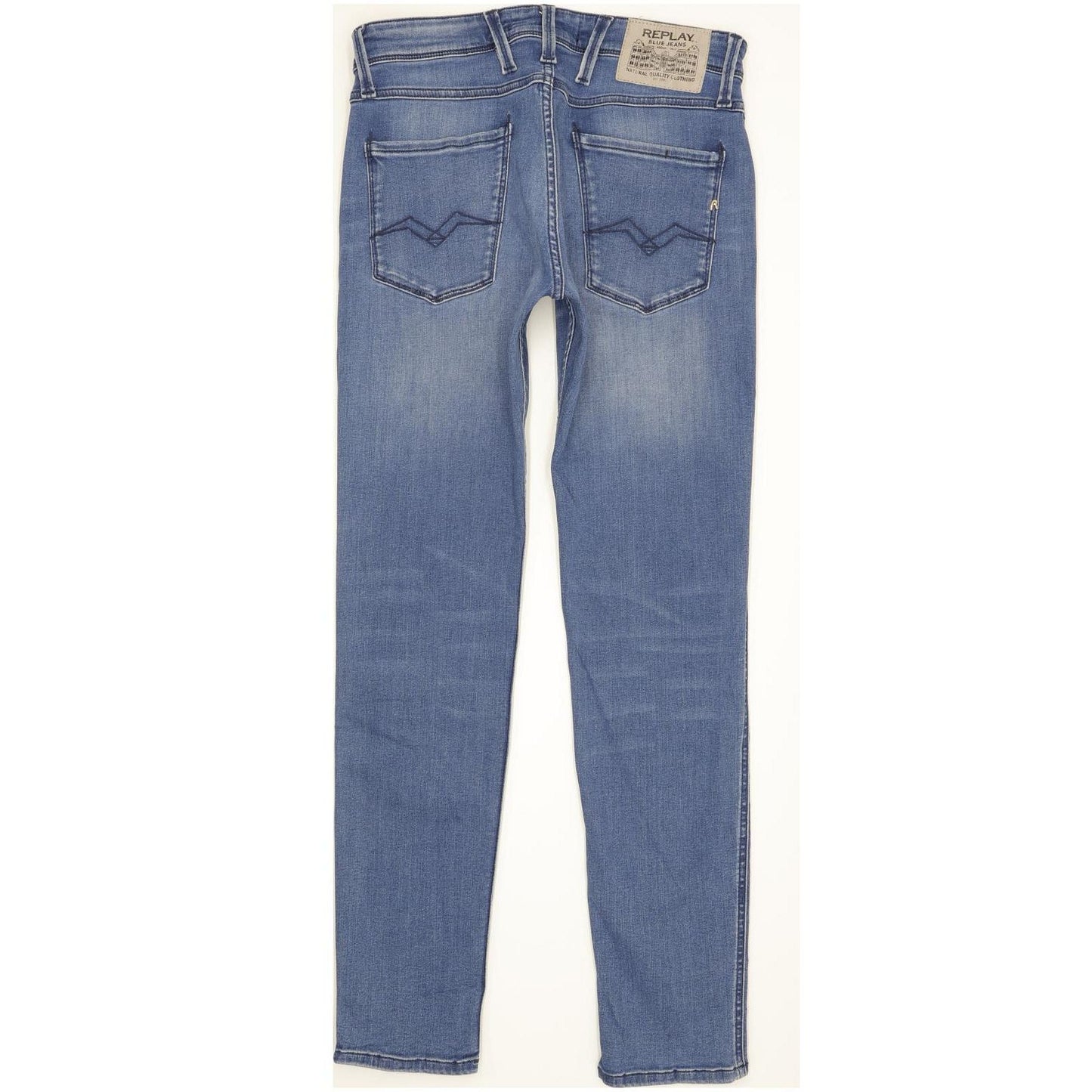 Replay Anbass Men Blue Skinny Slim Stretch Jeans W29 L31