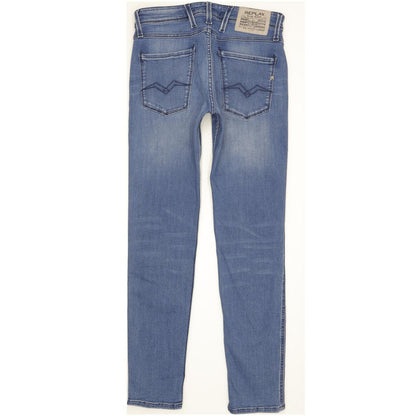 Replay Anbass Men Blue Skinny Slim Stretch Jeans W29 L31