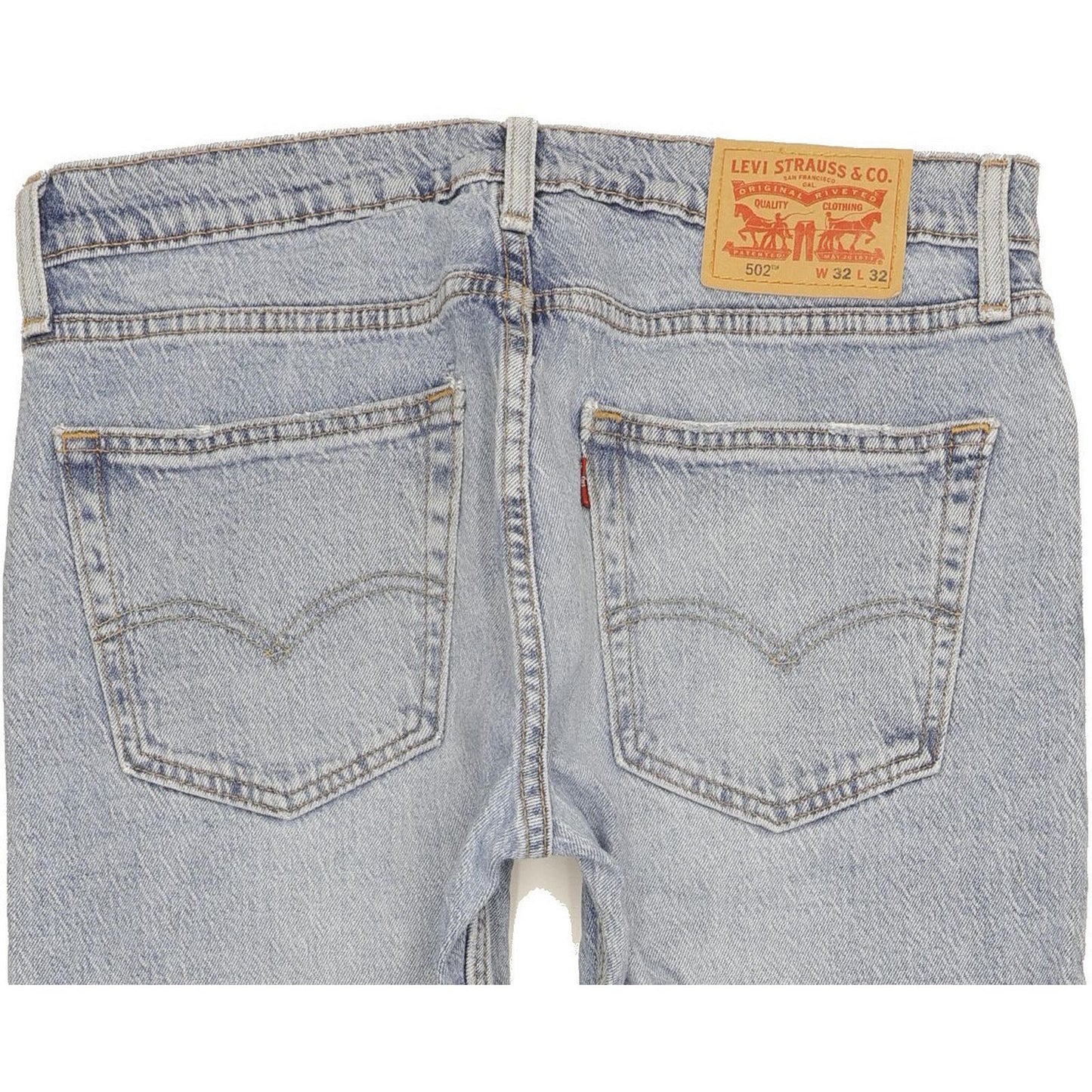 Levi's 502 Men Blue Tapered Regular Stretch Jeans W32 L31