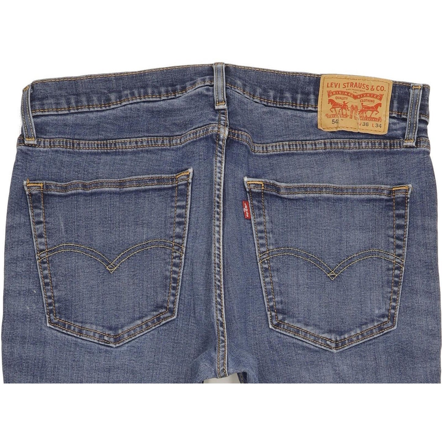 Levi's 541 Men Blue Straight Slim Stretch Jeans W36 L33