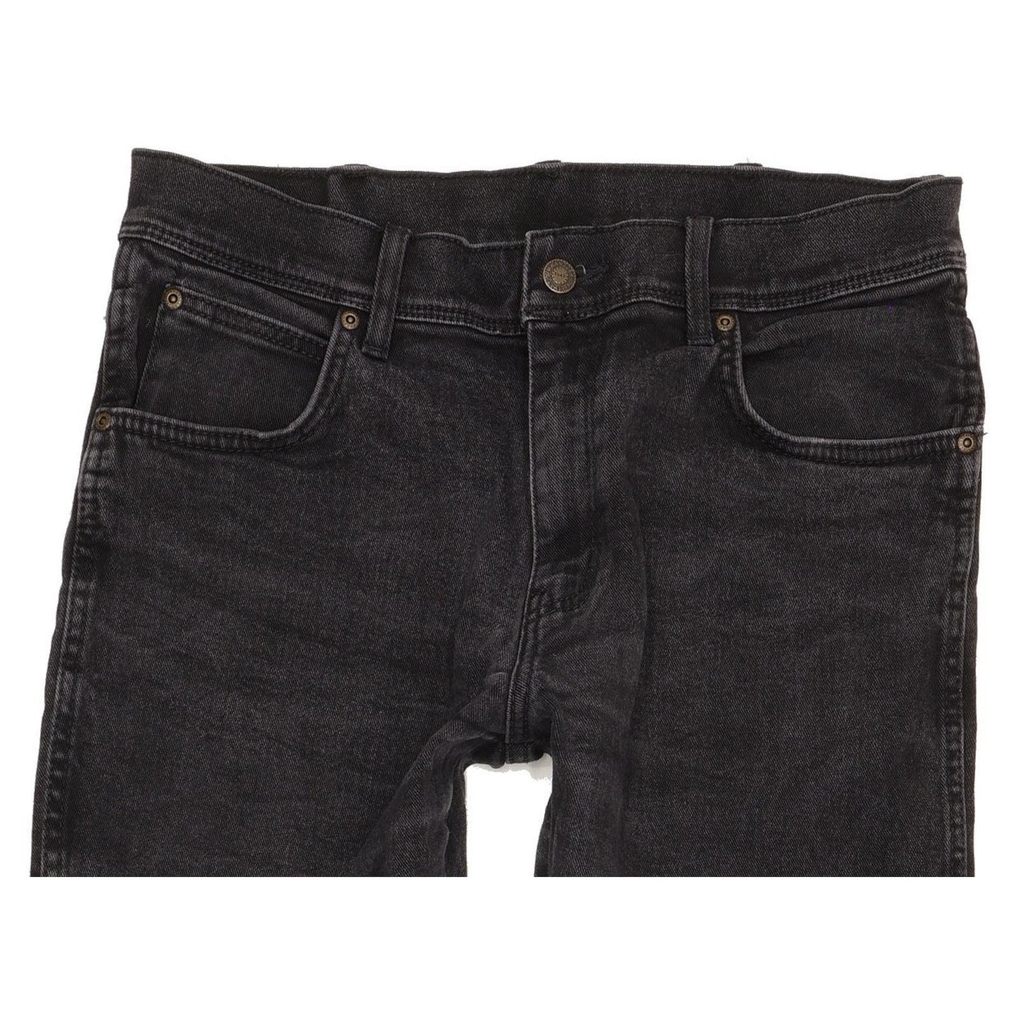 Wrangler Durable Quality Men Black Straight Regular Stretch Jeans W33 L31