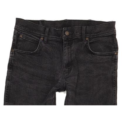 Wrangler Durable Quality Men Black Straight Regular Stretch Jeans W33 L31