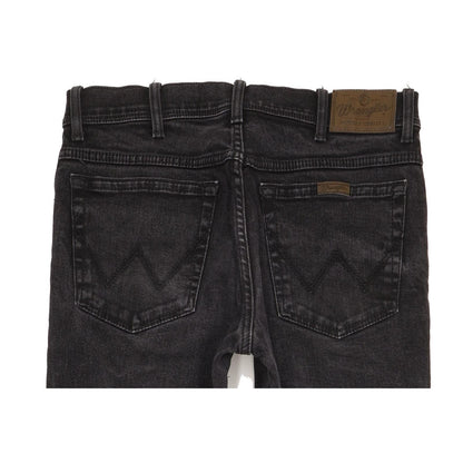 Wrangler Durable Quality Men Black Straight Regular Stretch Jeans W33 L31