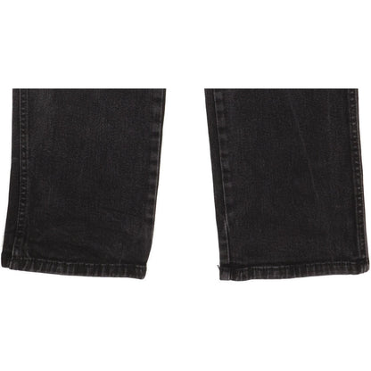 Wrangler Durable Quality Men Black Straight Regular Stretch Jeans W33 L31