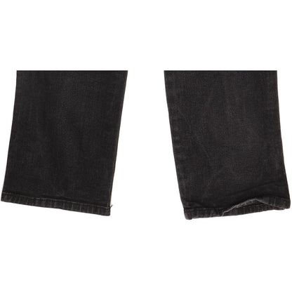 Wrangler Durable Quality Men Black Straight Regular Stretch Jeans W33 L31