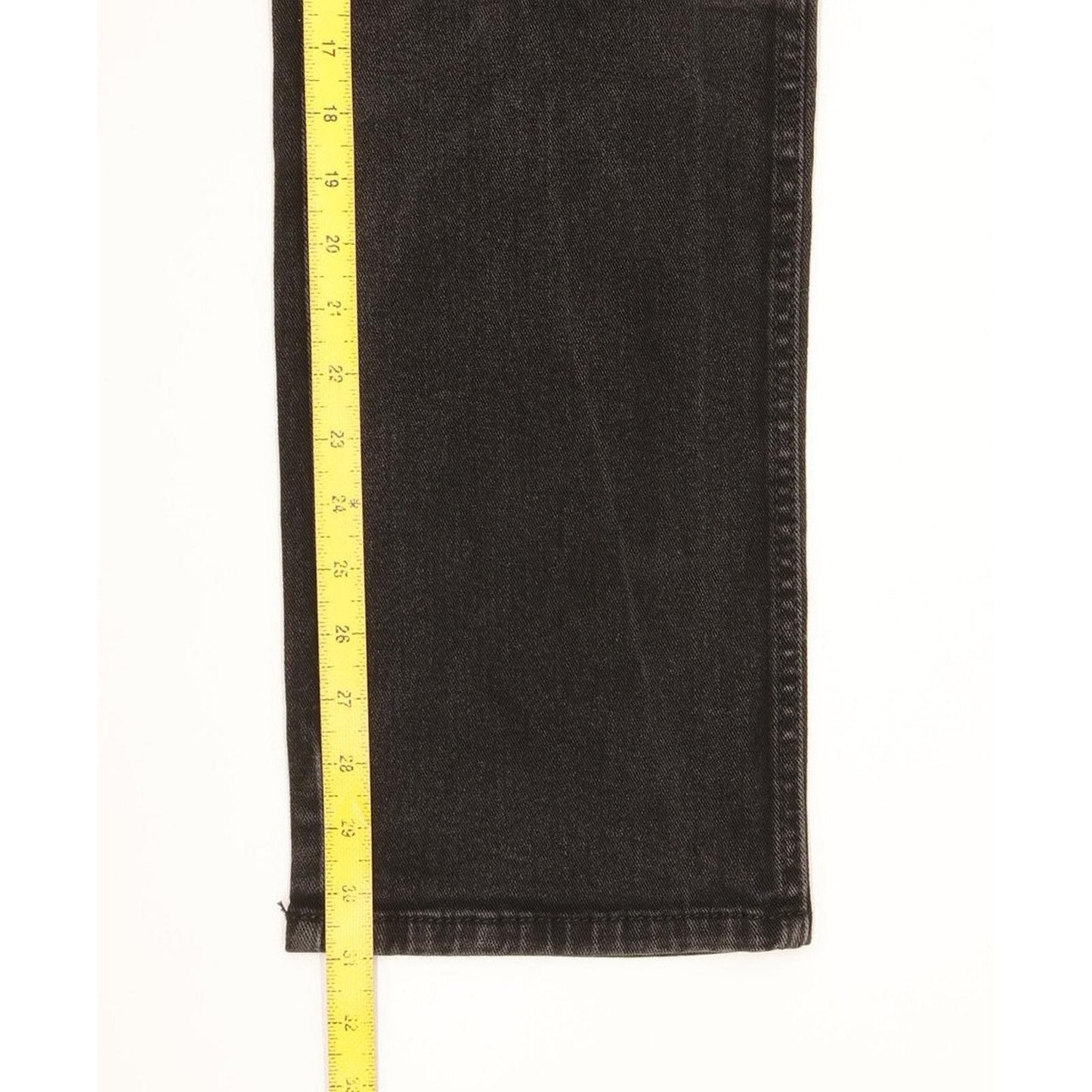 Wrangler Durable Quality Men Black Straight Regular Stretch Jeans W33 L31
