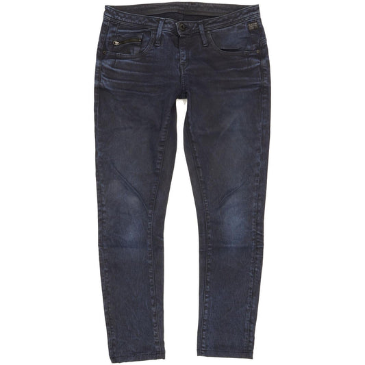 G-Star New Ocean Women Navy Skinny Slim Stretch Jeans W27 L27