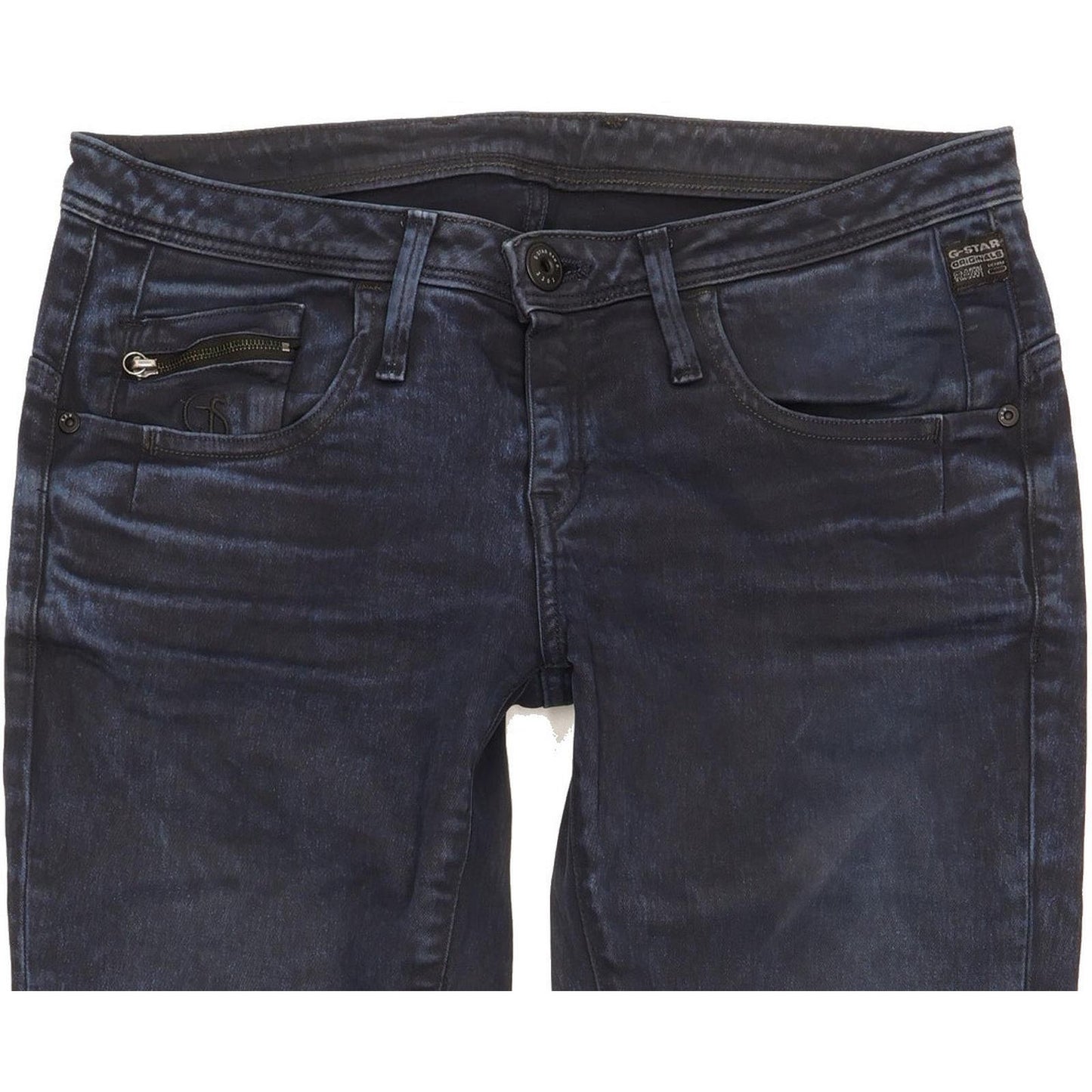 G-Star New Ocean Women Navy Skinny Slim Stretch Jeans W27 L27