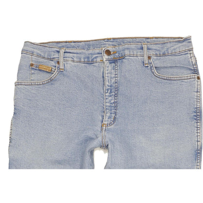 Wrangler Texas Men Blue Straight Regular Stretch Jeans W38 L33