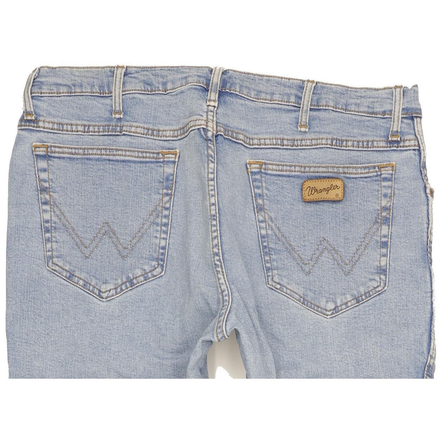 Wrangler Texas Men Blue Straight Regular Stretch Jeans W38 L33
