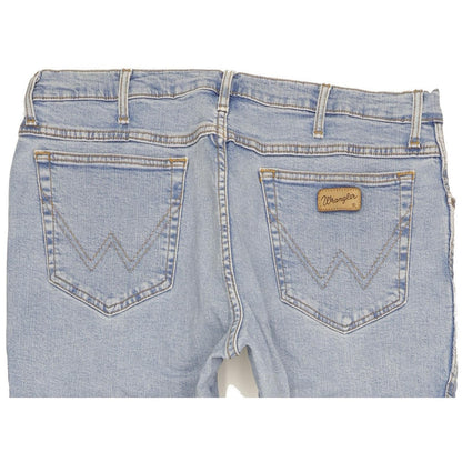 Wrangler Texas Men Blue Straight Regular Stretch Jeans W38 L33