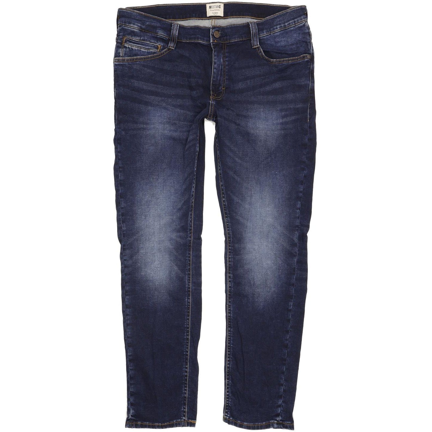 Mustang Oregon Men Blue Tapered Regular Stretch Jeans W36 L31