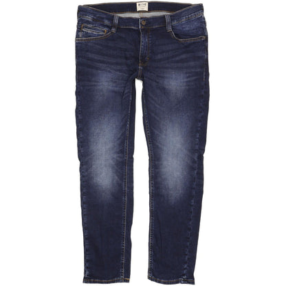 Mustang Oregon Men Blue Tapered Regular Stretch Jeans W36 L31