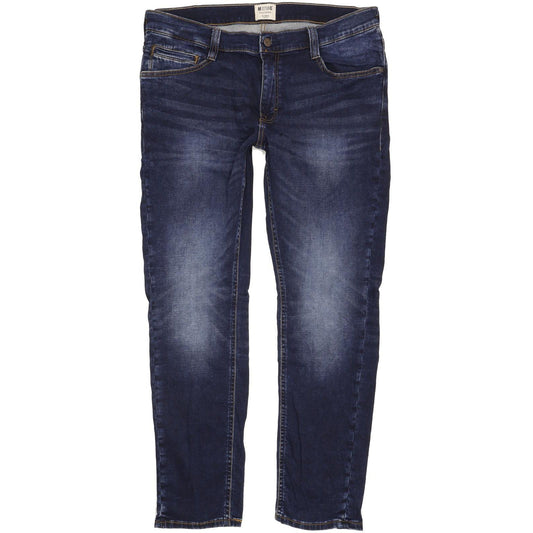 Mustang Oregon Men Blue Tapered Regular Stretch Jeans W36 L31