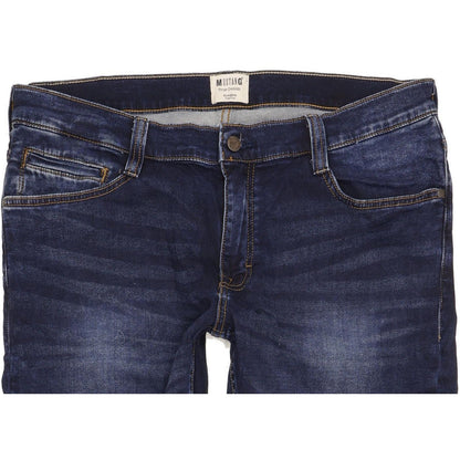 Mustang Oregon Men Blue Tapered Regular Stretch Jeans W36 L31
