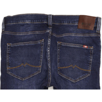 Mustang Oregon Men Blue Tapered Regular Stretch Jeans W36 L31