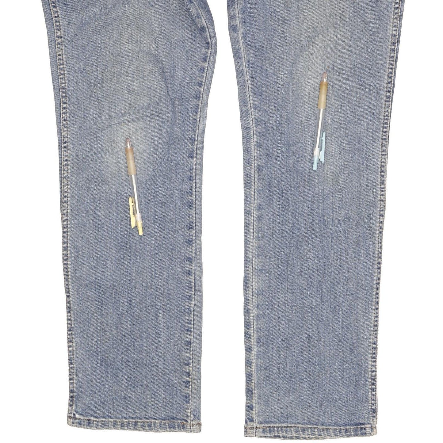 Wrangler Durable Quality Men Blue Straight Regular Stretch Jeans W34 L31