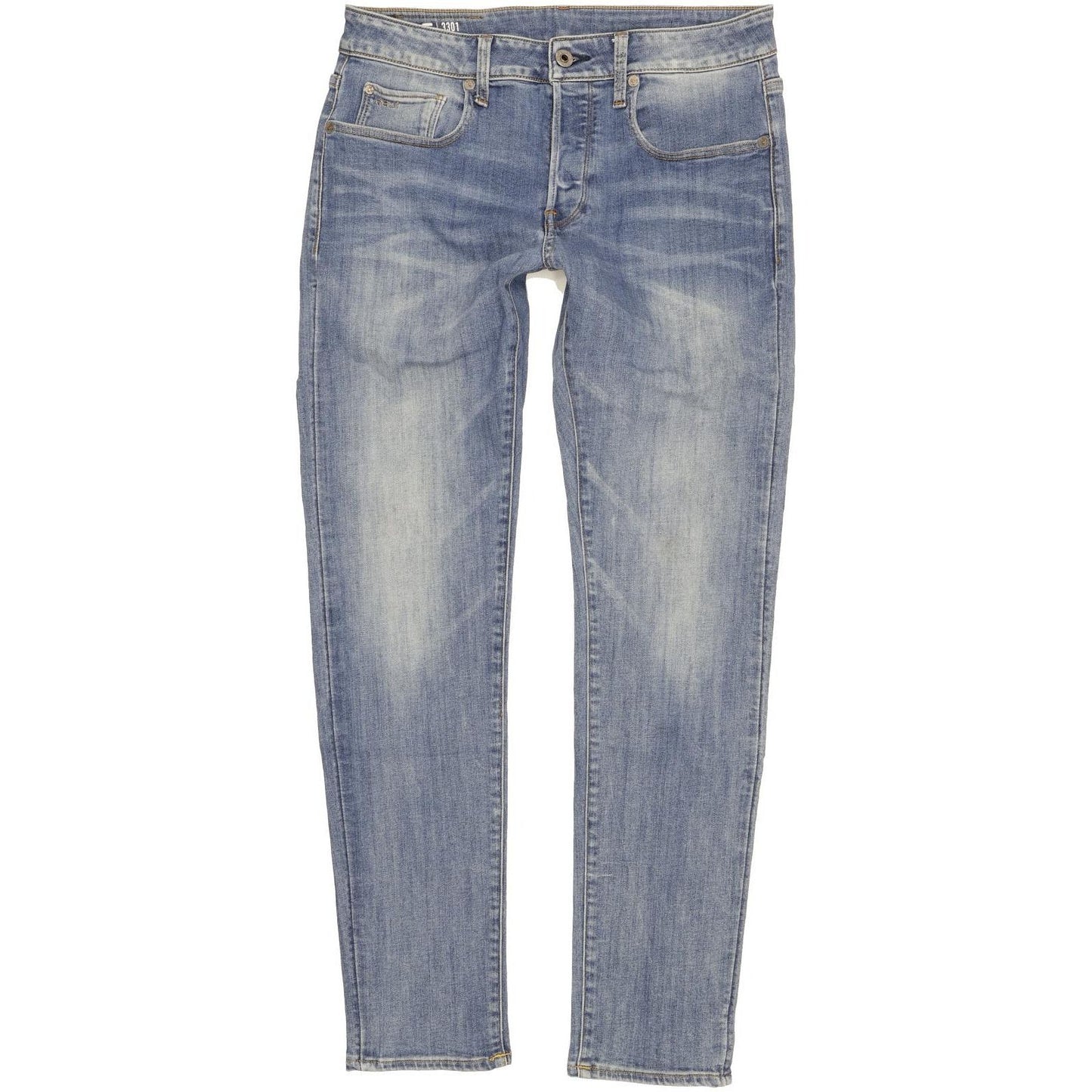 G-Star 3301 Men Blue Skinny Slim Stretch Jeans W30 L31