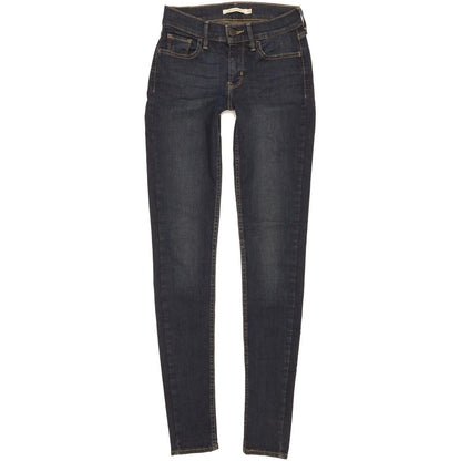 Levi's 710 Super Women Navy Skinny Slim Stretch Jeans W24 L31
