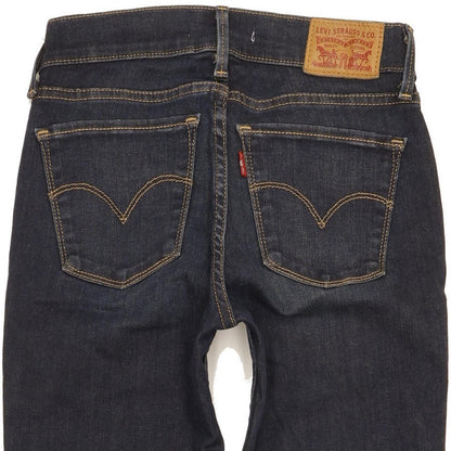 Levi's 710 Super Women Navy Skinny Slim Stretch Jeans W24 L31
