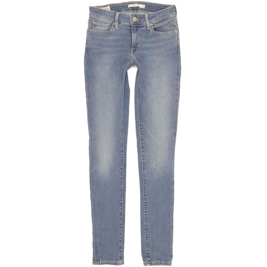 Levi's 711 Women Blue Skinny Slim Stretch Jeans W26 L32