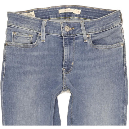 Levi's 711 Women Blue Skinny Slim Stretch Jeans W26 L32