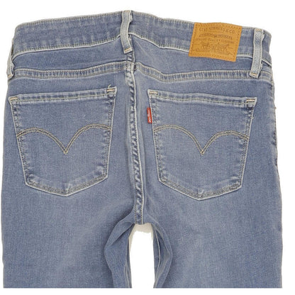 Levi's 711 Women Blue Skinny Slim Stretch Jeans W26 L32
