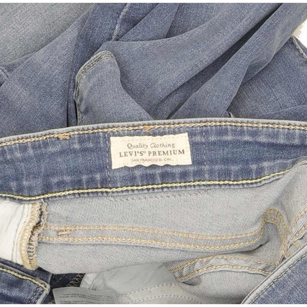 Levi's 711 Women Blue Skinny Slim Stretch Jeans W26 L32