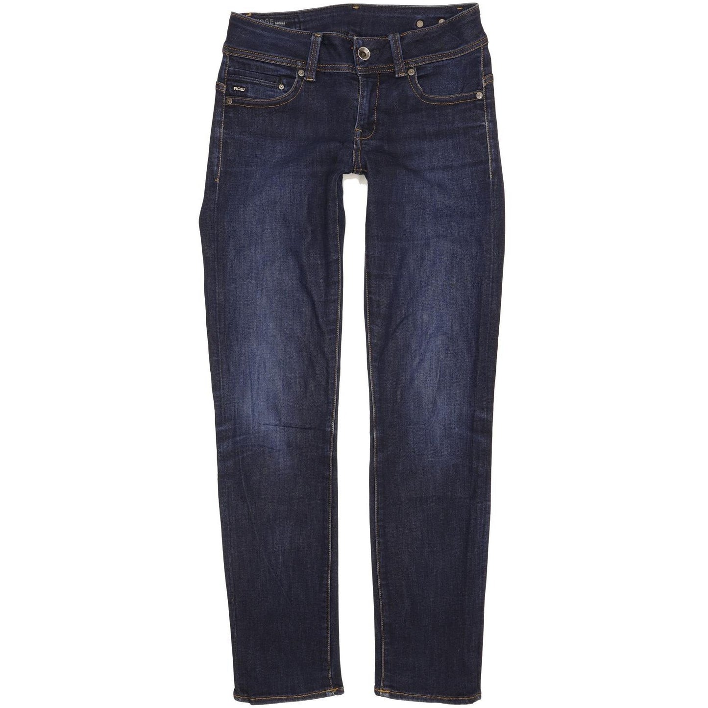 G-Star Midge Saddle Women Navy Straight Slim Jeans W29 L31