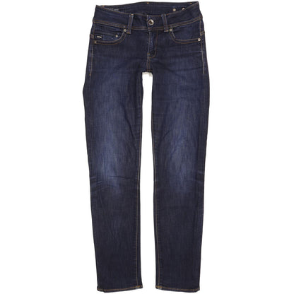 G-Star Midge Saddle Women Navy Straight Slim Jeans W29 L31