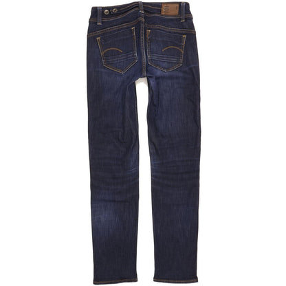 G-Star Midge Saddle Women Navy Straight Slim Jeans W29 L31
