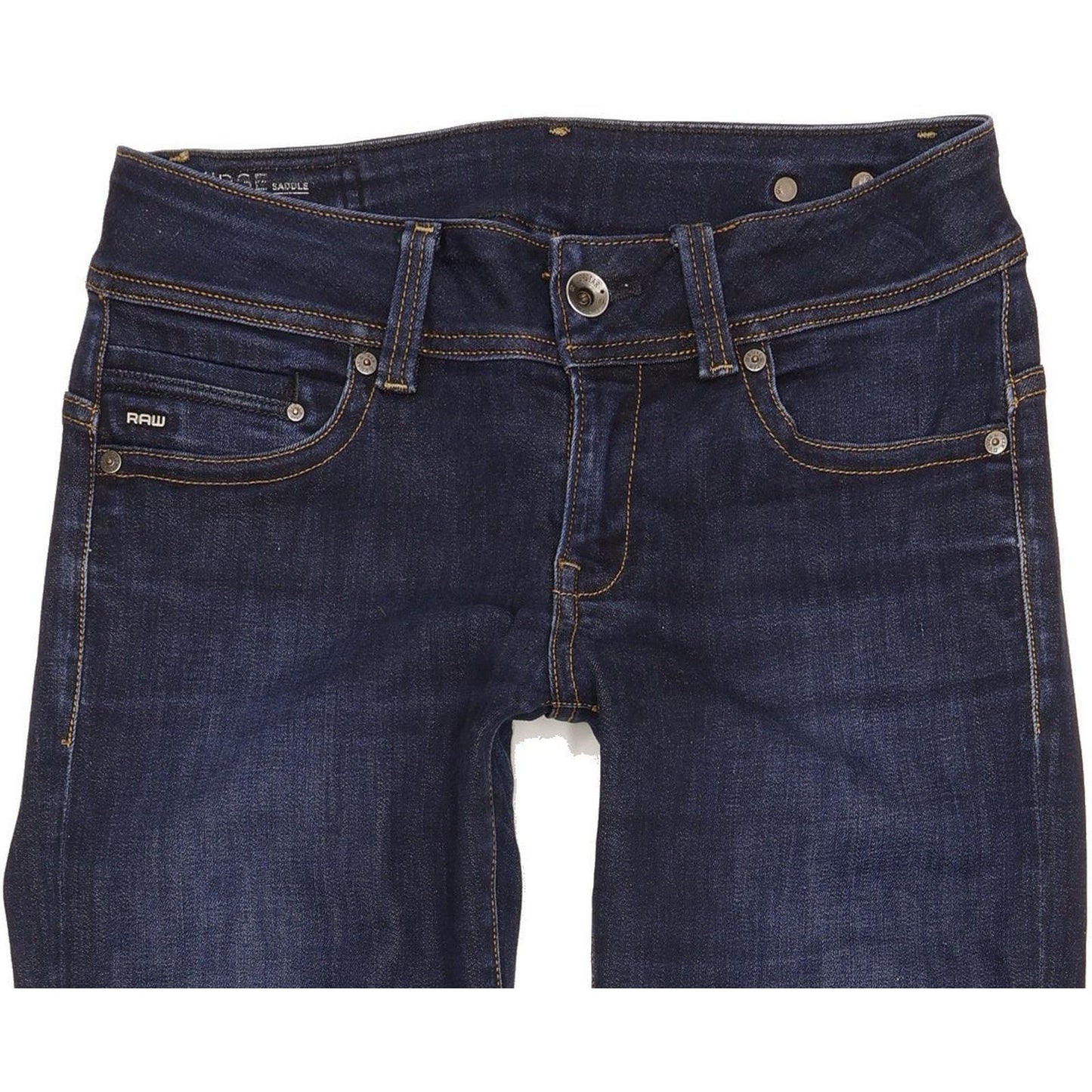 G-Star Midge Saddle Women Navy Straight Slim Jeans W29 L31