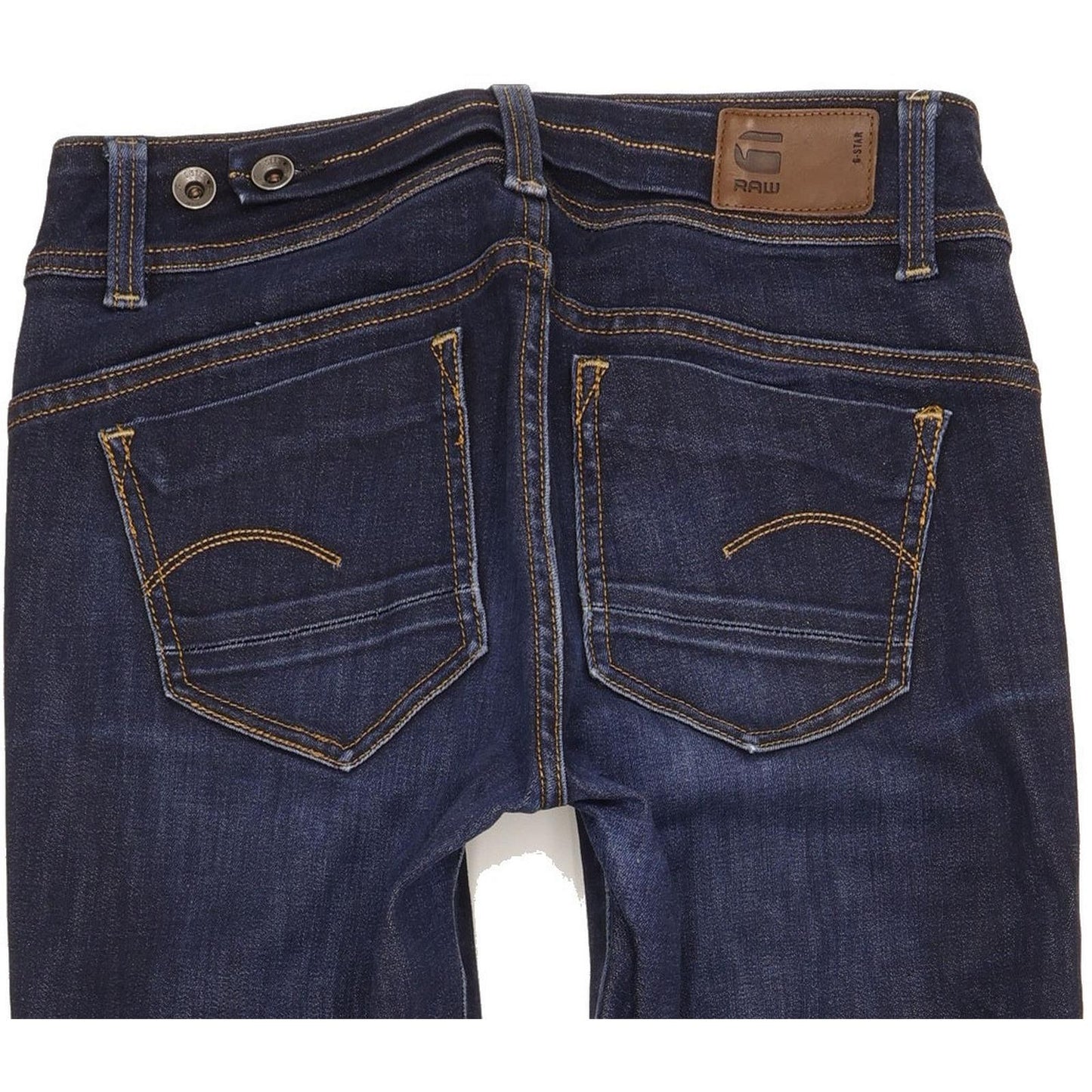 G-Star Midge Saddle Women Navy Straight Slim Jeans W29 L31