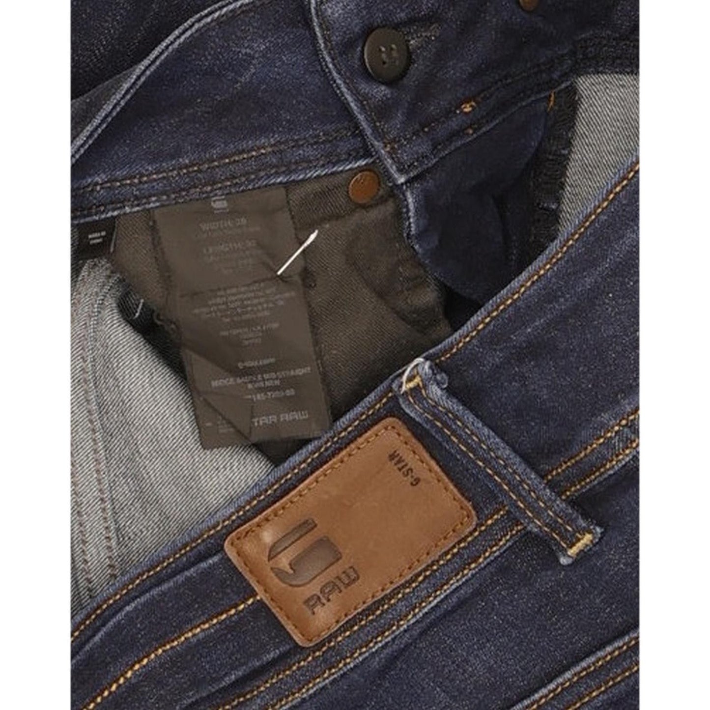 G-Star Midge Saddle Women Navy Straight Slim Jeans W29 L31