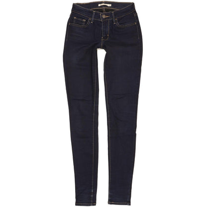 Levi's 710 Super Women Navy Skinny Slim Stretch Jeans W25 L32
