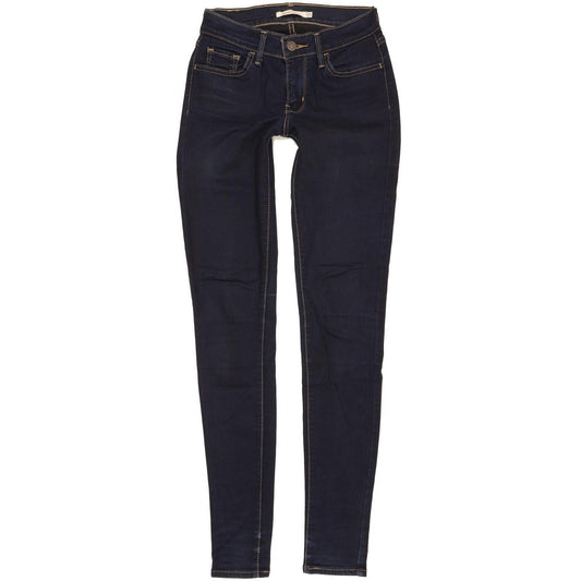 Levi's 710 Super Women Navy Skinny Slim Stretch Jeans W25 L32