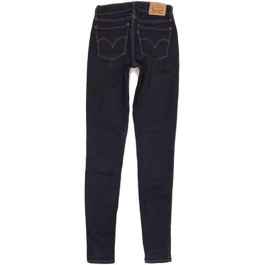 Levi's 710 Super Women Navy Skinny Slim Stretch Jeans W25 L32