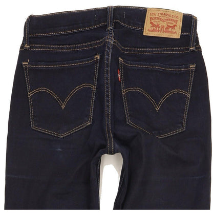 Levi's 710 Super Women Navy Skinny Slim Stretch Jeans W25 L32
