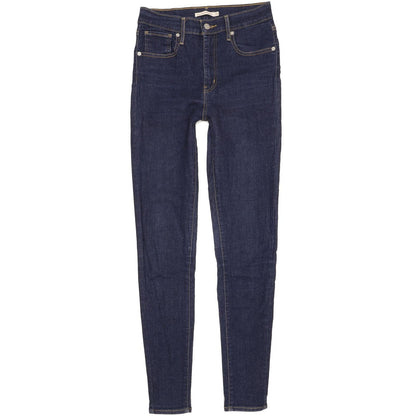 Levi's Mile Blue Skinny Slim Stretch Jeans High Waisted W28 L32