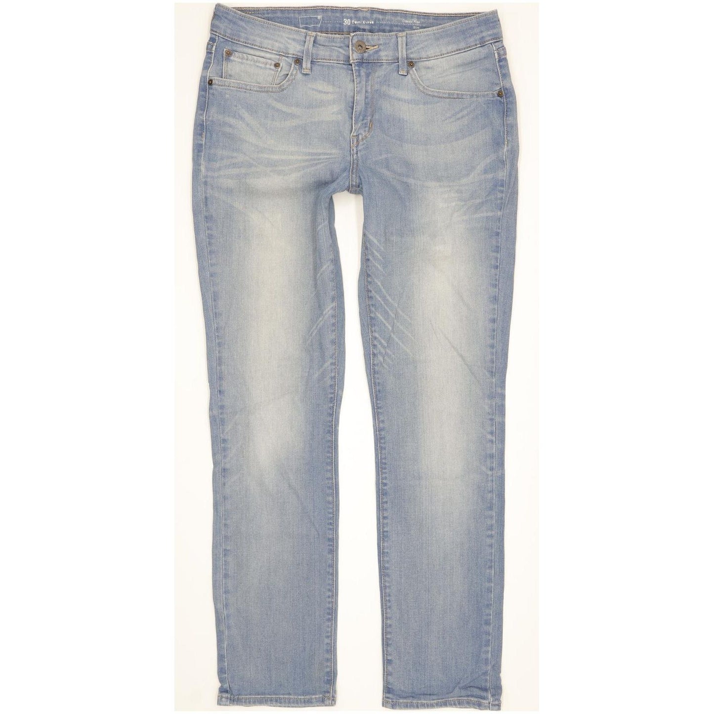 Levi's Demi Curve Women Blue Straight Classic Stretch Jeans W30 L30