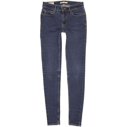 Levi's 710 Super Women Blue Skinny Slim Stretch Jeans W27 L31