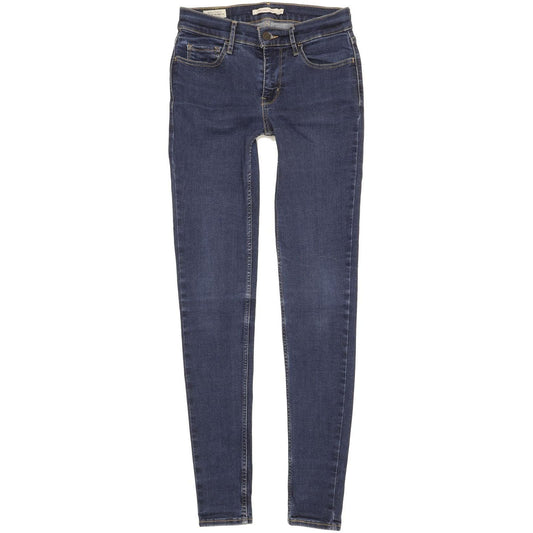 Levi's 710 Super Women Blue Skinny Slim Stretch Jeans W27 L31