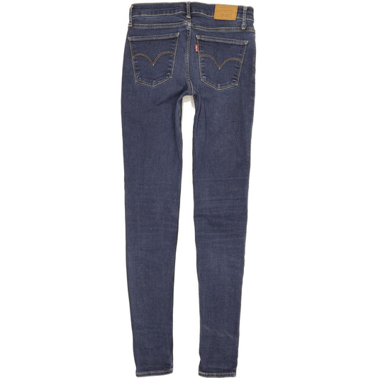 Levi's 710 Super Women Blue Skinny Slim Stretch Jeans W27 L31