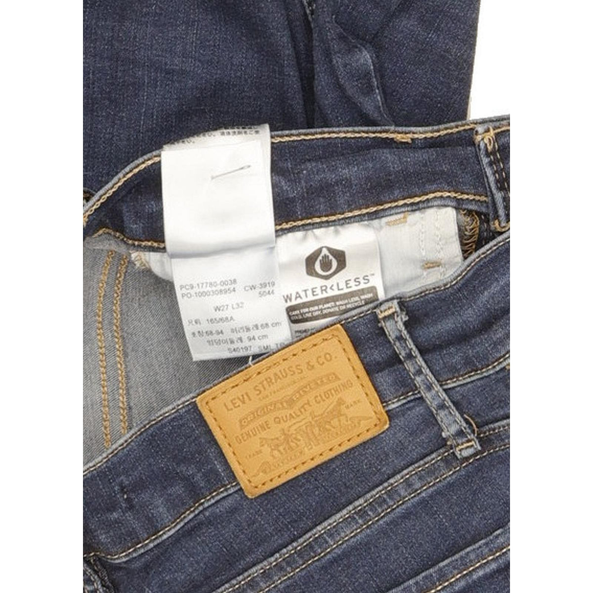 Levi's 710 Super Women Blue Skinny Slim Stretch Jeans W27 L31